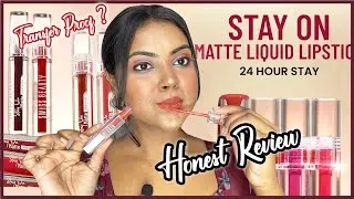 Swiss Beauty Stay On Matte Liquid Lipstick Review | Pratibha Maurya