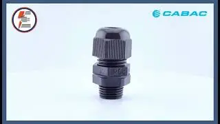 CABAC GN16 Nylon Cable Gland &ndash; 16mm PA6 Connector, IP68 Black