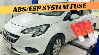 Замена предохранителя и реле системы ABS/ESP Opel Corsa E