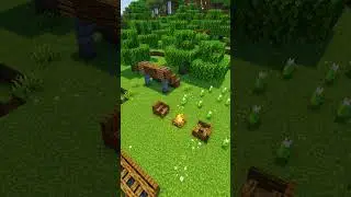 Minecraft How To Build Camping Site 1 🌿 #shorts
