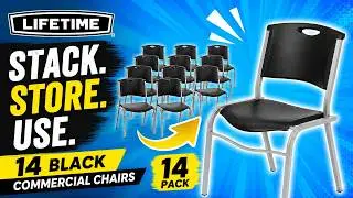 Lifetime 82830 Stacking Chairs - Comfort, Durability, and Versatility!