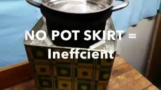 HOW TO MAKE A ROCKET STOVE SUPER POT
