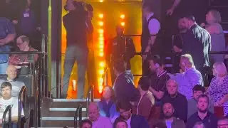 Luca Brecel and Mark Selby entrance - 2023 World Snooker Championship Final - 4th and final session