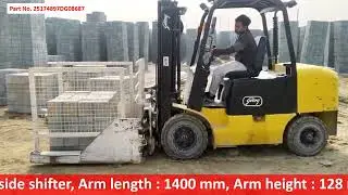 Godrej Neo Brick clamp attachment with integral side shifter #forkliftattachment #forkliftparts