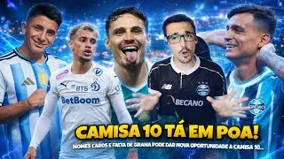 CAMISA 10 JÁ ESTÁ EM POA! GRÊMIO CONSIDERA NOME INTERNAMENTE E PODE DESISTIR DE CONTRATAR CAMISA 10!