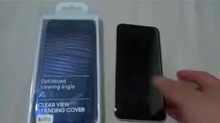 Clear View Standing Cover para HUAWEI Mate 20 lite (Case Mirror)