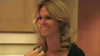 Clonie Gowen being interviewed at 2008 WSOP Celebrity event.