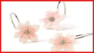 Great product -  SKL Home Misty Floral Shower Curtain Hooks, Set of 12, Pink 12 Count