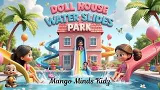 Doll House Water Slides Park | Fun Water Park @Mango Minds Kidz Nursery Rhymes & Kids Songs