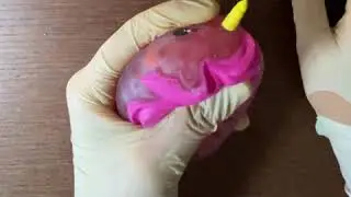 [ASMR] XS Latex gloves (ripping, sticky, tapping foam sounds)