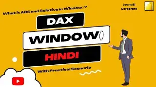 Window() function Power BI || Master Window DAX Function with Practical Scenario in  in Hindi.