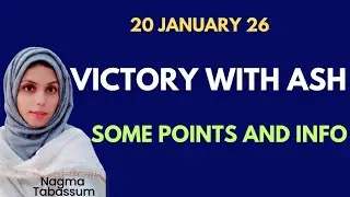 #victorywithash  SOME POINTS AND INFO || VICTORY WITH ASH || #nagmatabassum #onpassive 