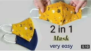 How to make a mask cutting/ very easy mask cutting and pattern 2023