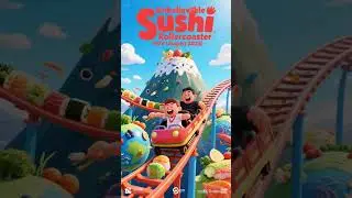 Unbelievable Sushi Rollercoaster POV (August 2025) #shorts #SushiPOV #UnbelievableRide #EdibleMagic