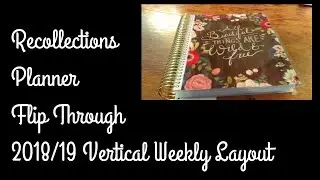 18 Month Recollections Planner Flip Through for 2018 through 2019