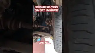 Tecnicamente hablando...&iquest;porque solo gira una llanta?  a ver cuentenme✌️.