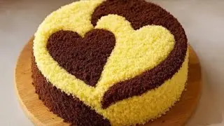 A Perfect Heart Cake That Everyone Would Love | Chocolate and Vanilla Cake | Bismillah Cooking 