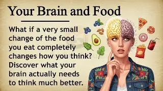 Your Brain And Food 🧠🍎 || Learn English Through Story Level 2 || Graded Reader 🎧