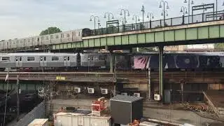 MTA NYC R179+R160 Tagged Whole car and R143 at B&rsquo;way Junction