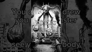 I Drew You As A Giant Monster - Tomahawk Angel #monster #horror #manga #shorts
