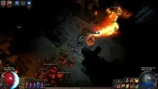 PoE - Witch: Fireball / Flame Totem Build [game play only]