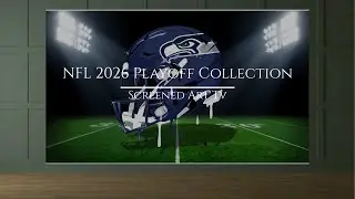 Seattle Seahawks TV Framed Art | 2026 NFL Playoff TV Screen | Seattle Seahawks | Screened Art TV