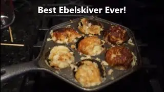 Приготовление эбельскиверов на чугунной сковороде Norpro