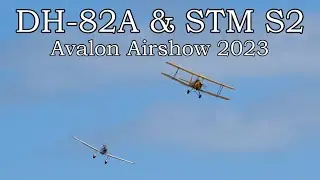 De Havilland DH-82A Tiger Moth & Ryan STM S2  - Australian International Airshow - 2023-03-03.