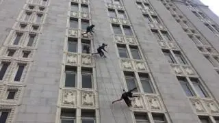 Women's March Oakland,CA. Bandaloop Dance