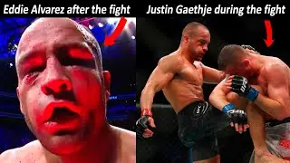 Justin Gaethje vs Eddie Alvarez - Highlights