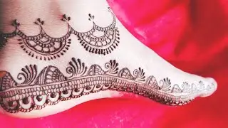 Simple Leg Mehndi Designs||Easy Feet Mehndi Designs||Simple Arabic Mehndi Design||Simple Leg Mehndi
