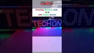 RGB LED Display Board Masterpieces #techonled #trending #retaildisplays #rgb #advertising #led