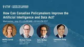 How Can Canadian Policymakers Improve the Artificial Intelligence and Data Act?