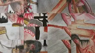 THE PASSION OF CHRIST/DRAWN IN COLOR PENCILS