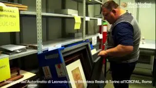 L'Autoritratto di Leonardo da Vinci, il trasporto in treno da Torino a Roma