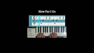How Far I'll Go (Auli'i Crabalho) piano essentials for beginner