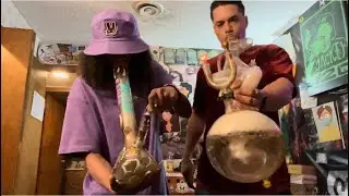 2 BOWLS & 2 GLOBS w PENNWOOD