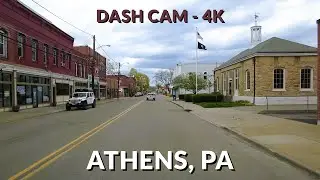 Athens Unveiled: A 4K Drive through Historic Beauty | Athens, Pennsylvania