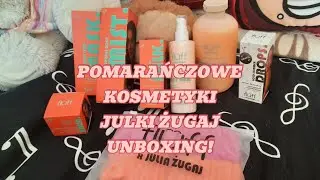 UNBOXING POMARAŃCZOWYCH KOSMETYK&Oacute;W JULKI ŻUGAJ X FLUFF! ODC 1