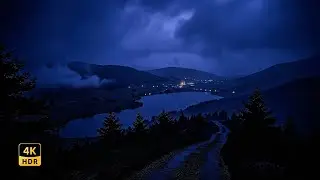 Instant Sleep Rain Sounds: Deep Sleeping Music, Heavy Rainstorm at Night in Mountains,Relaxing Noise