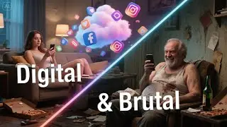 Hochglanz-Eitelkeit (Die dunkle Seite von Social Media) von ChillSlothAiVibes - Digital & Brutal