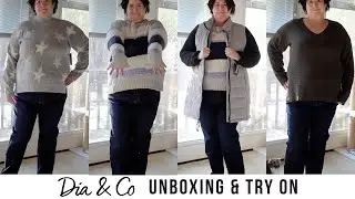 DIA & CO PLUS SIZE WINTER CLOTHING HAUL & TRY ON