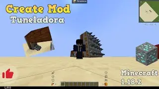 Como hacer una Tuneladora en Minecraft - CREATE MOD - Tutorial 🎫
