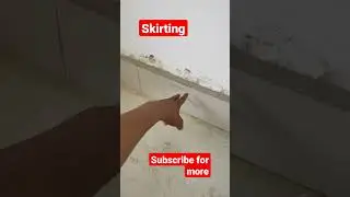 Tiles | Tiles work | What is skirting in tiles work | #construction