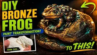How to paint a FO Bronze & Gold Blue Patina Sculpture, Painting Master Class - John Byerly