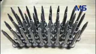 nitrided orvar supreme precision mould parts gear components mold thread core