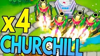 4 Heroes: Churchill | ¿Hasta donde puede llegar? [Bloons TD 6]
