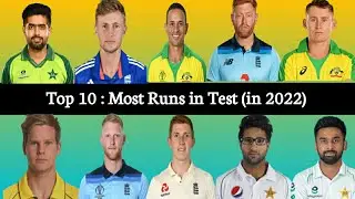 Top 10 : Most Test Runs in 2022 | alicompare | Test Records 2022 | Test Cricket