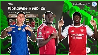 POTW Worldwide 5 FEB '26 Pack Opening | KONATE, MADUEKE, FERNANDEZ | eFootball 2026 Mobile