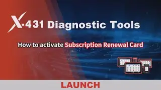 LAUNCH X431 Subscription Card: How to Activate